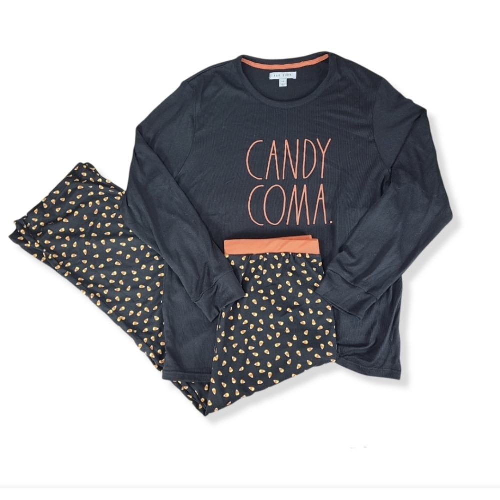 RAE DUNN CANDY COMA LOUNGE PAJAMA JOGGER SET Magenta Small OR Lg BNWT SO RETIRED - Picture 1 of 12